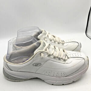 DR. SCHOLLS Curve White Leather Sneakers Size 7 / 39 Nurse Walking Shoes